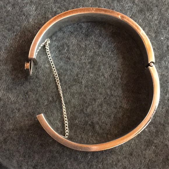 Sterling Bangle Signed - Picture 3 of 6